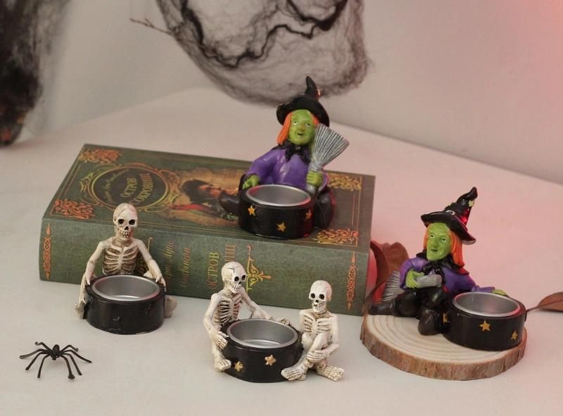 Unique Halloween Witch Candle Holder