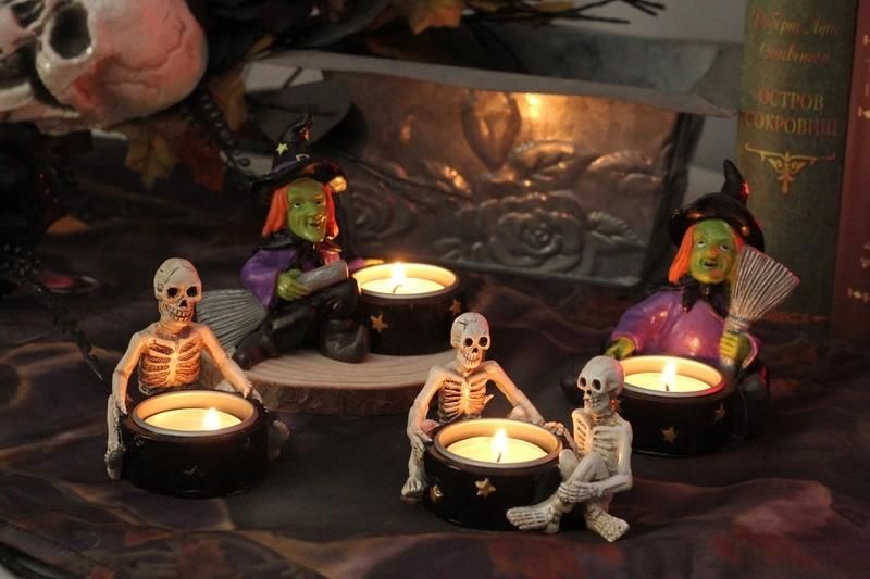 Unique Halloween Witch Candle Holder