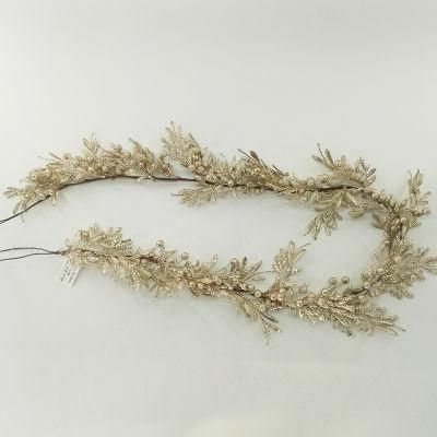 Outdoor and Indoor Hanging Decorations White Christmas Garland