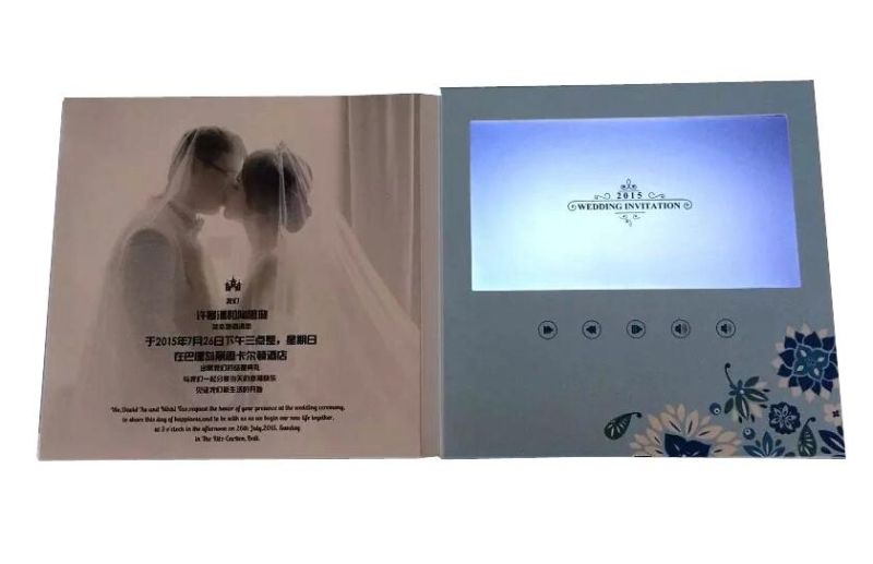 Custom Personal Wedding Cards with LCD Screen Display