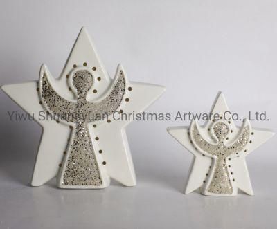 Christmas Ceramic for Holiday Wedding Party Decoration Supplies Hook Ornament Craft Gifts