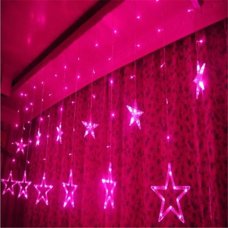 String Light Iron Star/Pentagram Star LED Light for Christmas Wedding New-Year