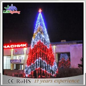 Customize 20FT 30FT 40FT 50FT Large Giant Outdoor Christmas Tree with LED Ball for Shopping Center