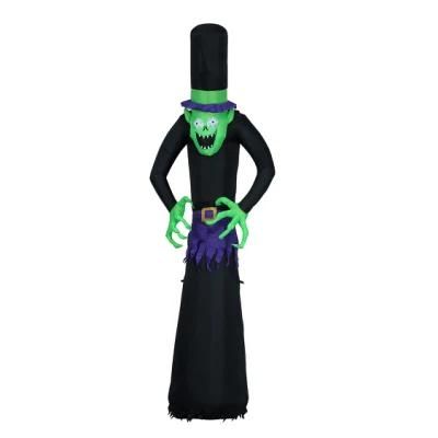 8FT Halloween Inflatable Themed Witch Outdoor with Build-in LED Decorations