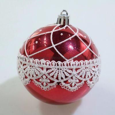 Plastic Ball with Painted for Christmas Decoration
