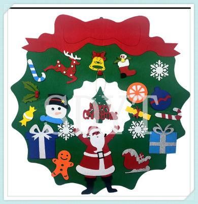 2020 DIY Ornament Wall Hanging Felt Christmas Tree Decoration for Children