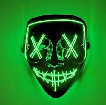 Hot Sell LED Halloween Party Luminous Facemask for Halloween