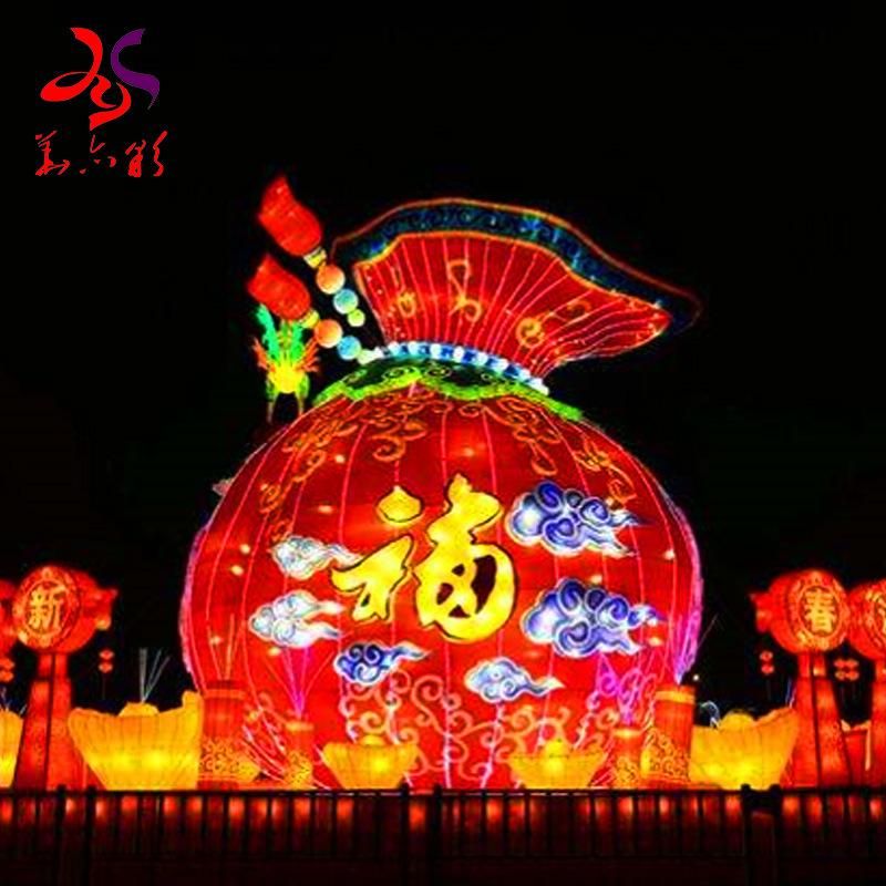 Outdoor Handmade Crafts Metal Frame with LED String Motif Lighting