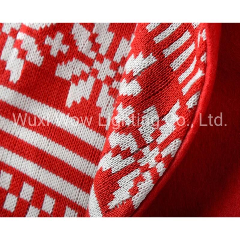 Fairisle Snowflake Christmas Tree Skirt Decoration, 122 Cm - Large, Red/White