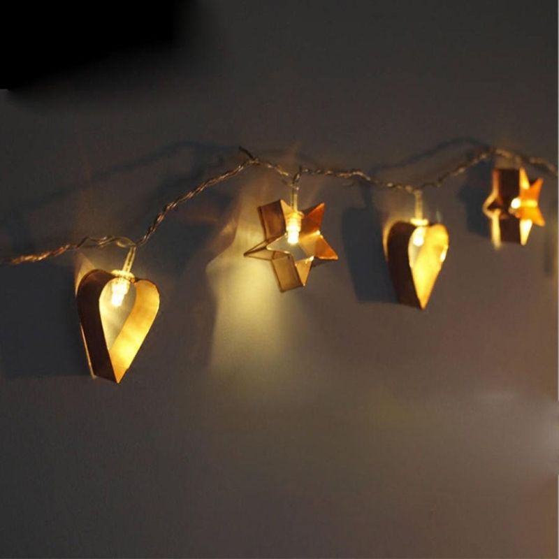 LED Flash Colour Lamp String Love Star Lamp String Decorate