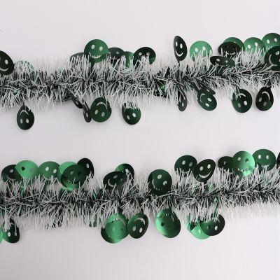 ODM OEM Acceptable Tinsel Factroy Direct Sale Dark Green Pet Tinsel