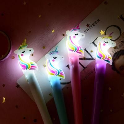 LED Unicorn Torch Ballpoint Pen