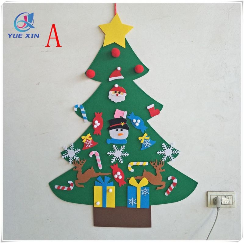 DIY Felt Christmas Tree for Christmas Door Wall Hanging Decorations