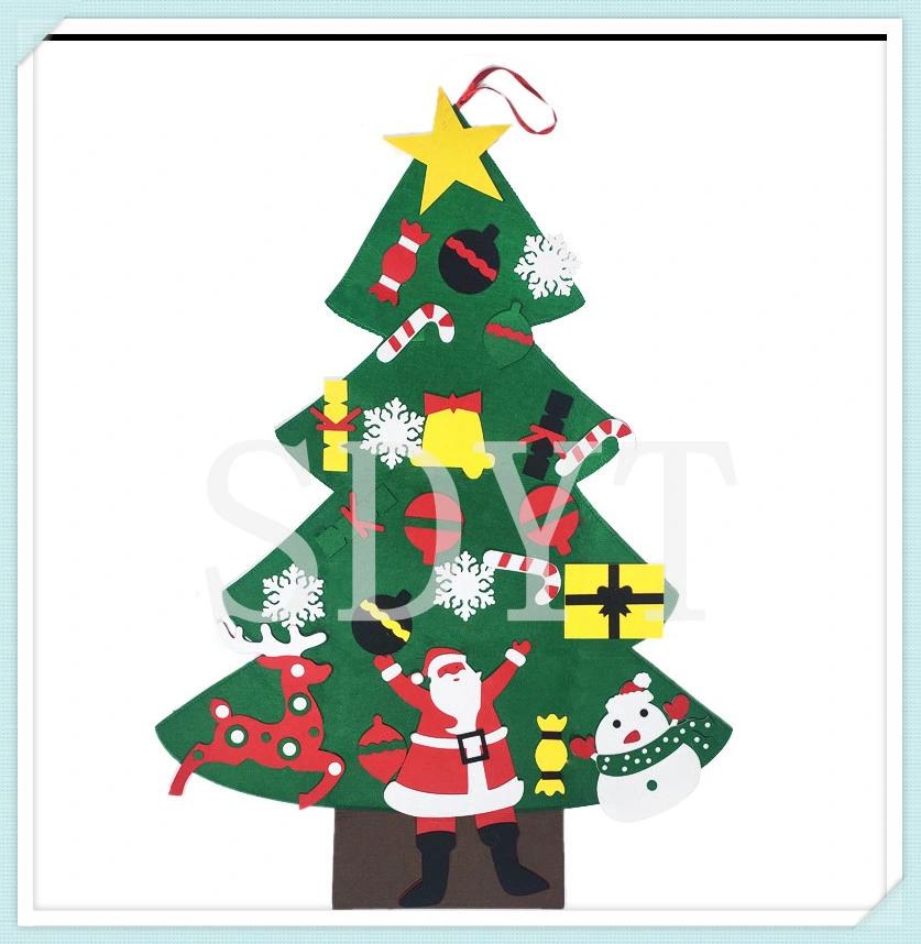 Custom Kids DIY Felt Christmas Tree Hanging Decorations