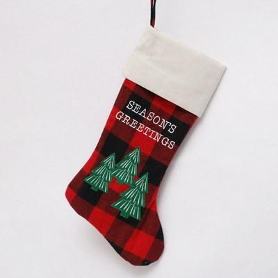 Big Size 50cm Christmas Long Tube Christma Hanging Stockings