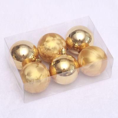 New Design Gold Plastic Ball Hanging Ornaments