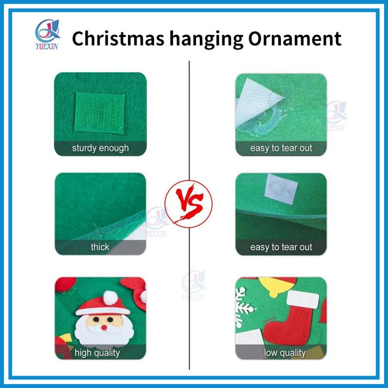 Christmas Decoration Craft Felt in 100% Eco Friendly Polyester