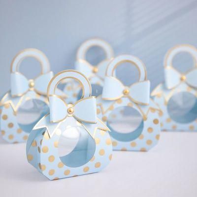 Creative Champagne-Colored Candy Box Wedding Hand Gift Wrapping Paper Box