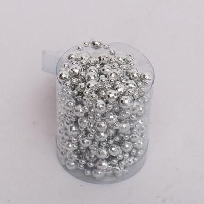 Hot Sale Christmas Decorative 8mm*2.5m Round PS Material Bead Garland