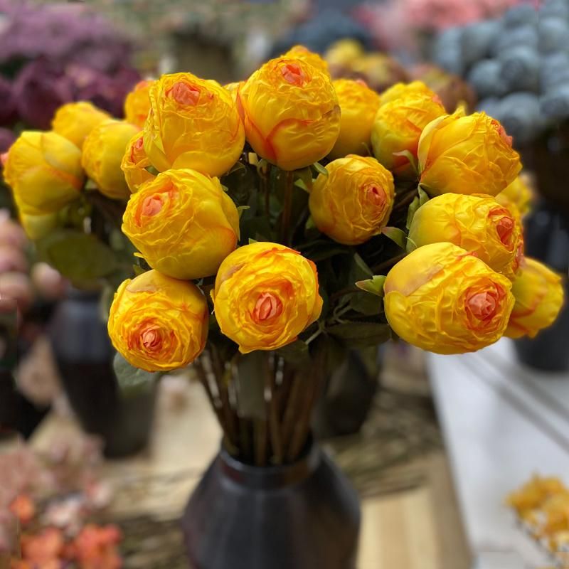 Manufacturers Provide Artificial Single Stem Rose Flower for Home Decor