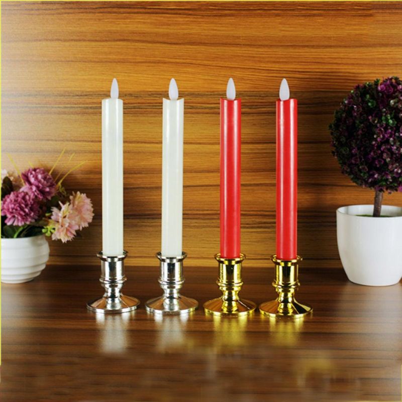 Flameless LED Taper Candles Lights for Wedding, Birthday, Christmas Decoration
