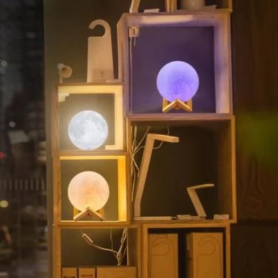 Moon Lamp, 3D Printing LED Night Light Lunar Moon Light