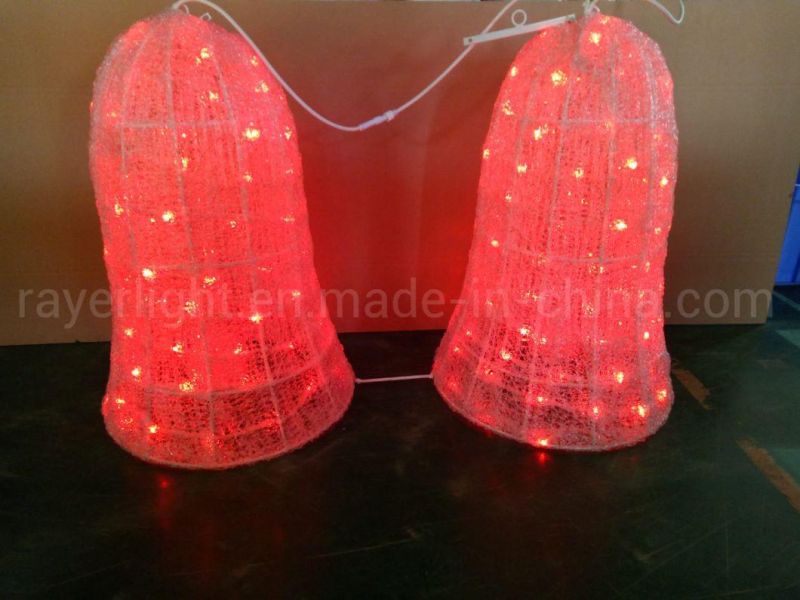 LED Holiday Jingle Bell Street Outdoor Christmas Decoration Motif Light