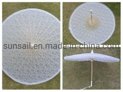 Lace Umbrella, Handmade Lace Flower Embroidery Parasol Wedding Bride Photography Umbrella