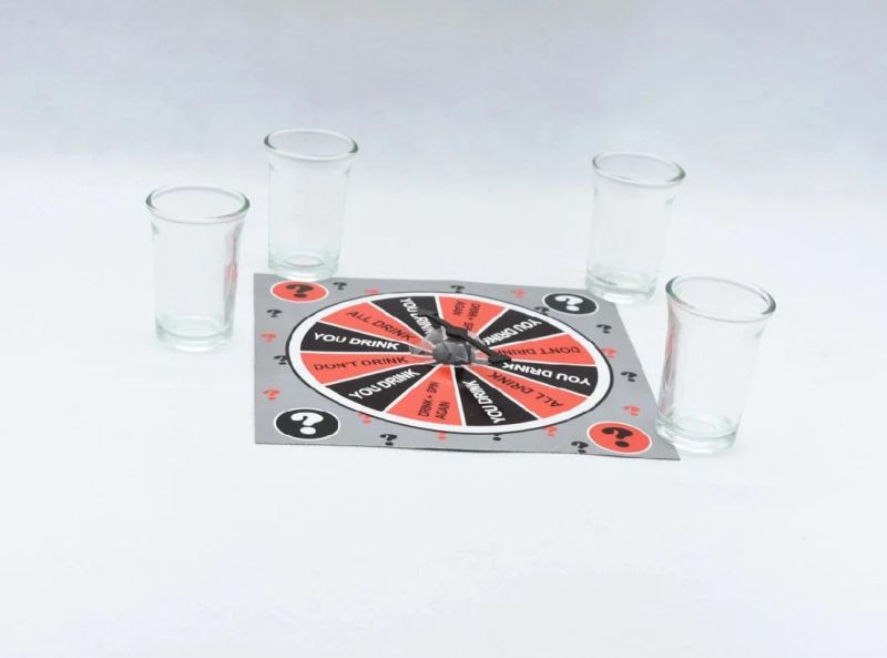 15*15cm Drinking Spin Shot Game Drinking Game Set Mini Size
