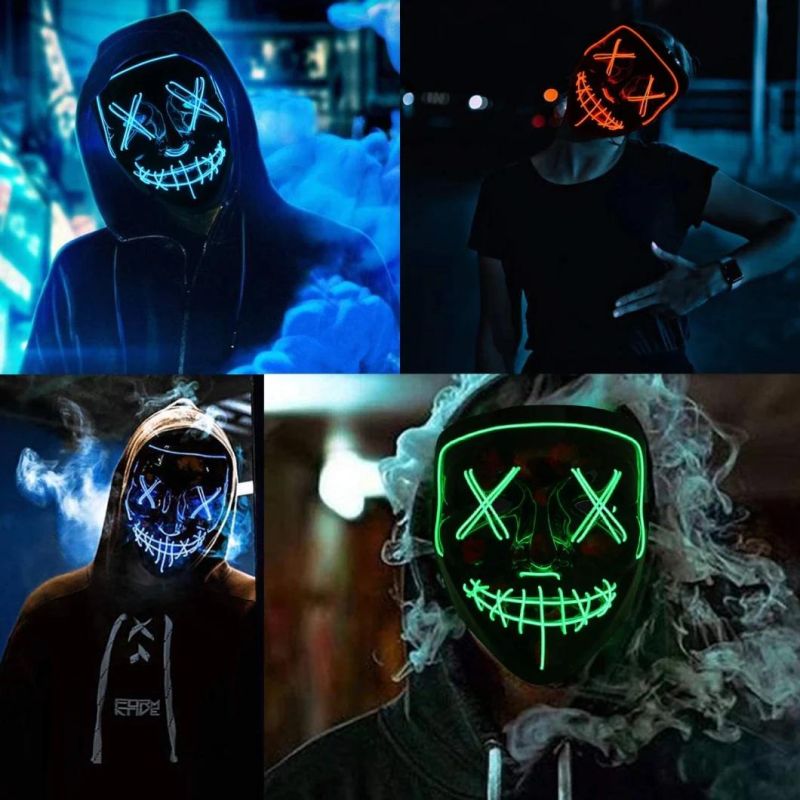 Halloween Party Mask Squid Game Mask LED Mask