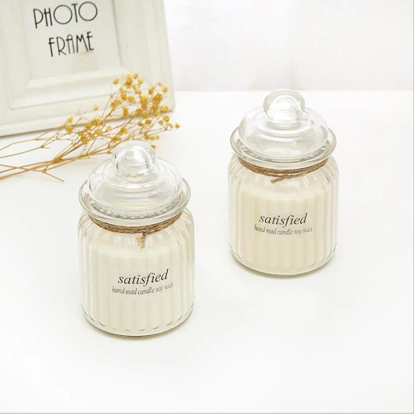 High Quality Nordic 10oz Custom Candle Jar with Logo Lid Label and Box