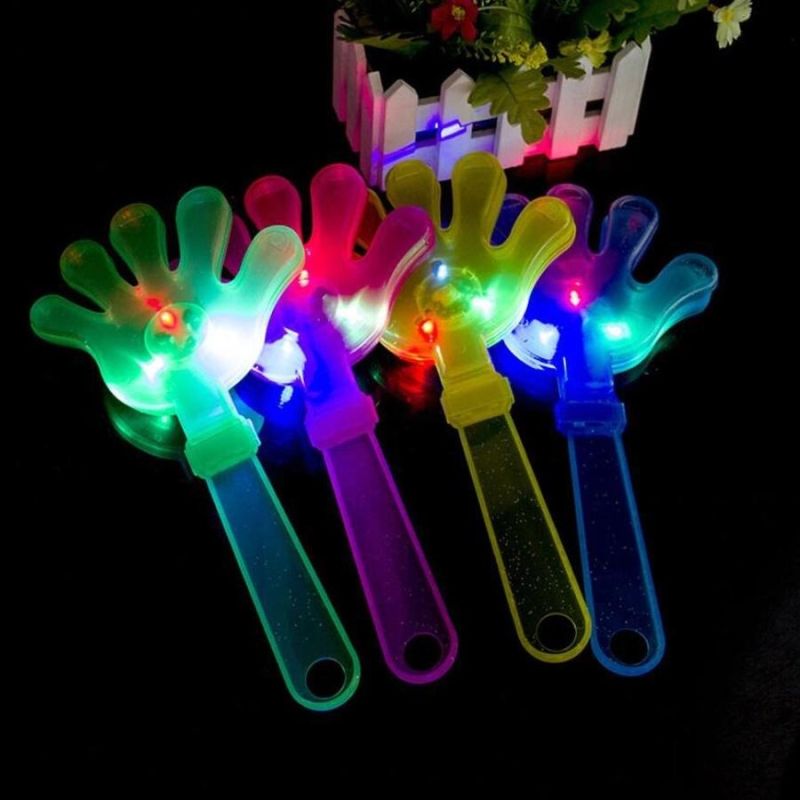 Cheerleading LED Hand Clapper Noise Maker for Football Games Cheering Items Battery Operated Light up Flashlight LED Clapper