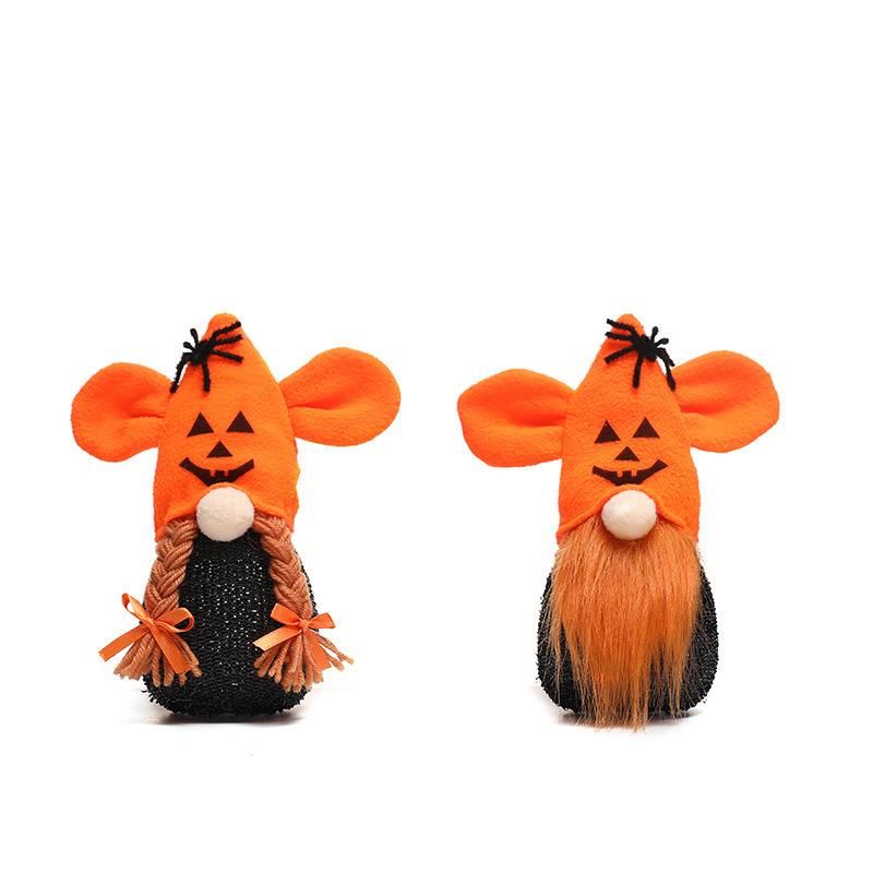 Amazon′ S New Cross Border Halloween Ear Spider Doll Ornaments Without a Face Light Ball Ornaments