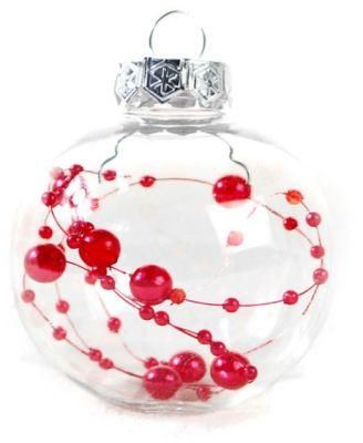 100 Wholesale Transparent Plastic Christmas Balls with Logo Gift Box
