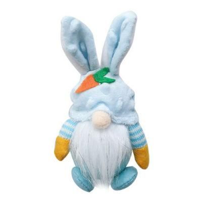 Easter Bunny Gnomes Plush Easter Decorations Faceless Plush Rabbit Doll Handmade Swedish Tomte Elf Home Table Ornament Easter Gift