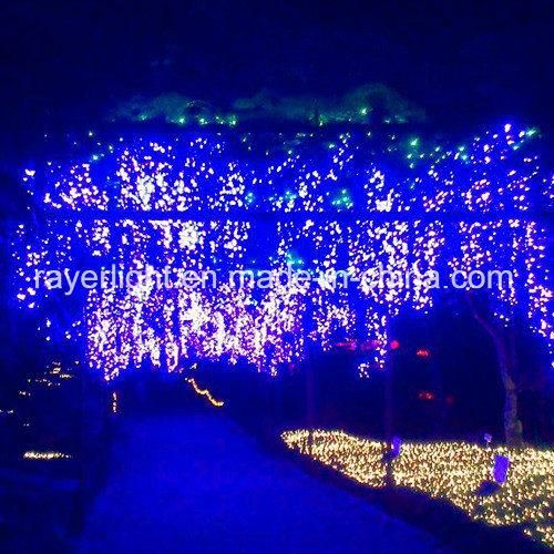 LED Flower Lights Purple Wisteria Lighting Garden Flower Light LED Curtain Light