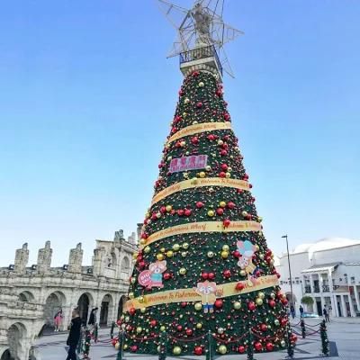 Custom Christmas Outdoor 40m 35m PVC PE Giant Simulation Christmas Tree