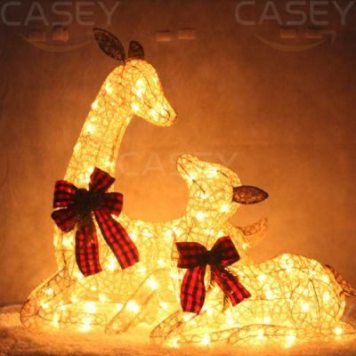 Best Selling 3D Motif Light Christmas Deer for Christmas Decoration