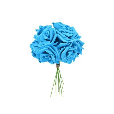 144 Pieces Artificial Flowers Roses Foam Rose with Stem for DIY Wedding Bouquets