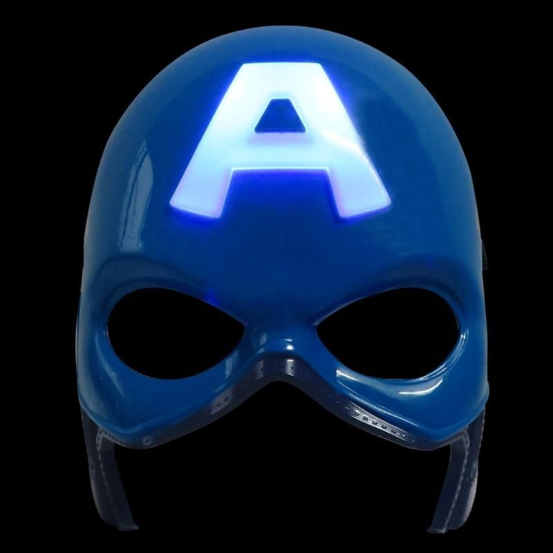 LED Glowing Super Hero Cosplay Halloween Gifts Party Mask Toys