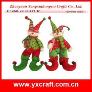 Christmas Decoration (ZY11S318-1-2) Christmas Wizard Gift Doll Plush Elf Toy