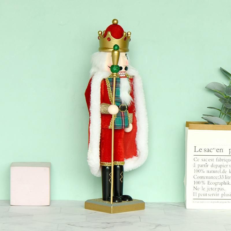 New Design Red and Green Soldier Decoration Christmas Nutcracker