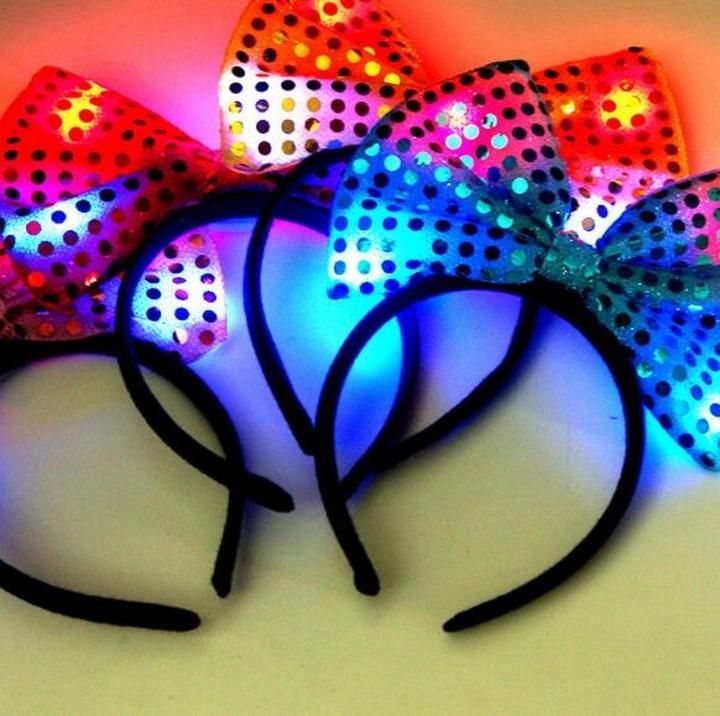 Party Supplies Tire, Light Flash Hair Band, Big Bow Knot Head Band for Promotion