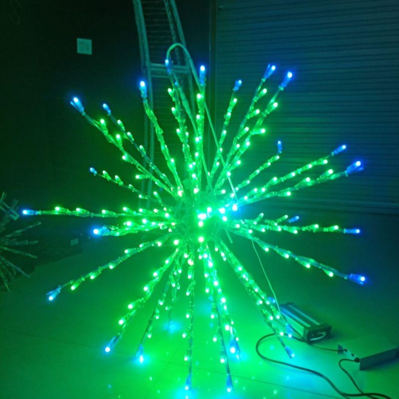 Shopping Mall Decoration Festival Party Decoration Foldable RGB LED Ball Light