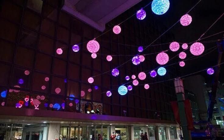 LED Flash Cherry Blossom Rose Glow Ball Christmas Lights