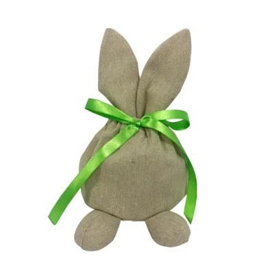 Custom Storage Candy Gifts Drawstring Bunny Sacks Hessian Bags Easter
