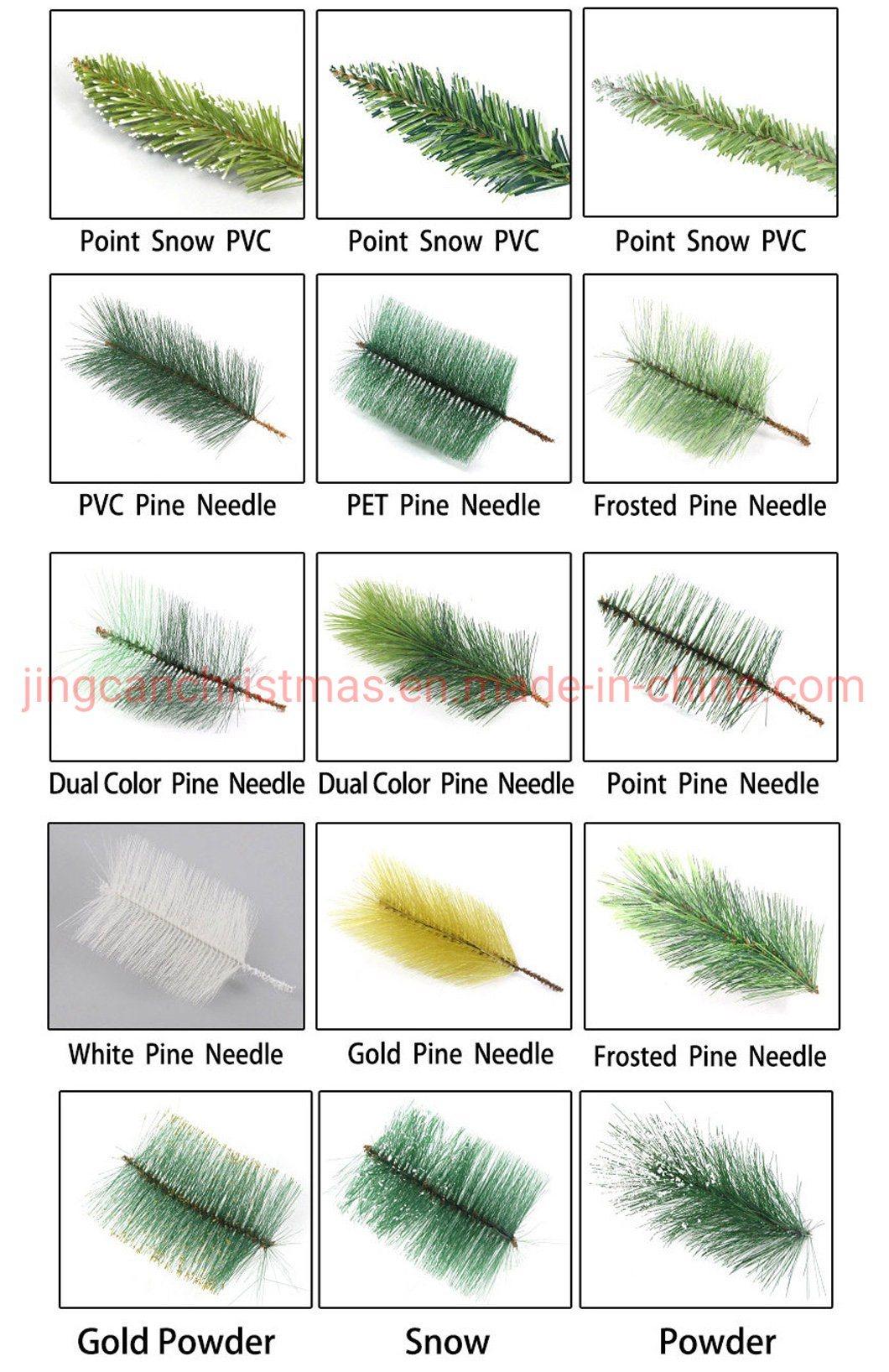 2022 Upsidedown Pine Needle Mixed PVC Christmas Tree with Red Berries