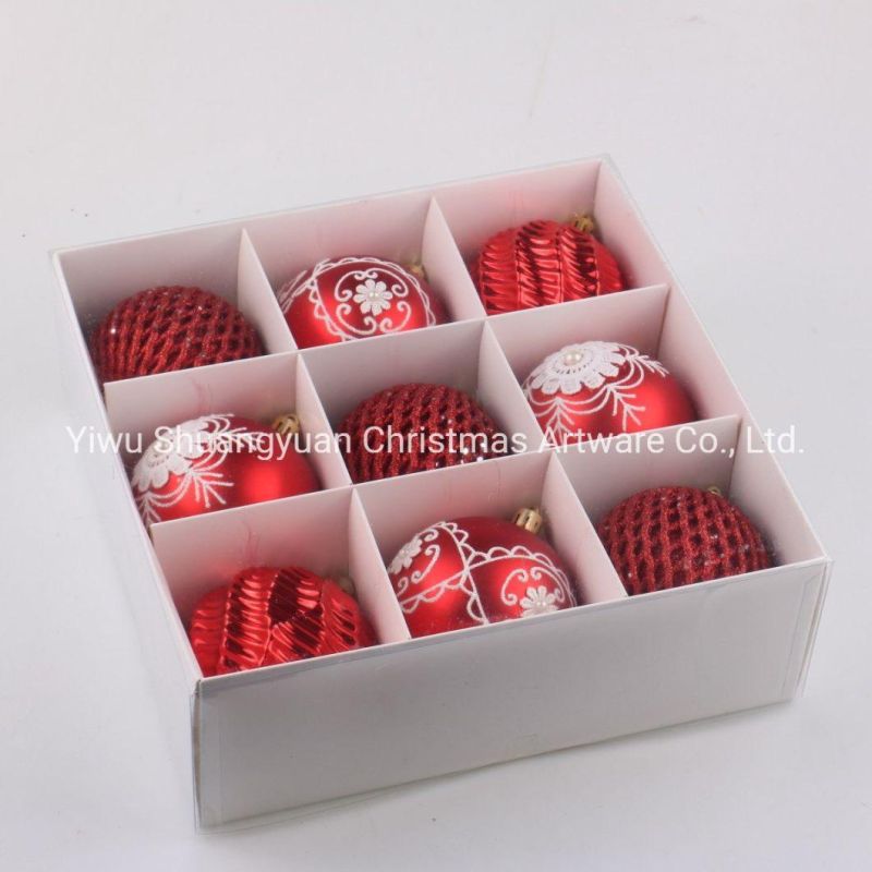 Paper Box Pack Christmas Ornaments Balls Christmas Plastic Balls
