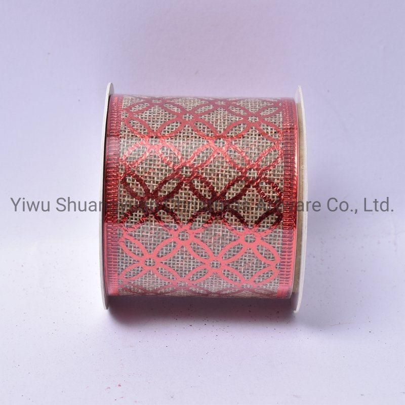 Christmas Ribbon Decor for Holiday Wedding Party Decoration Supplies Hook Ornament Craft Gifts
