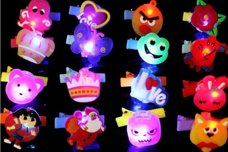 fashion Luminous Flashing Girl Lady Party Decoration LED Hair Clip